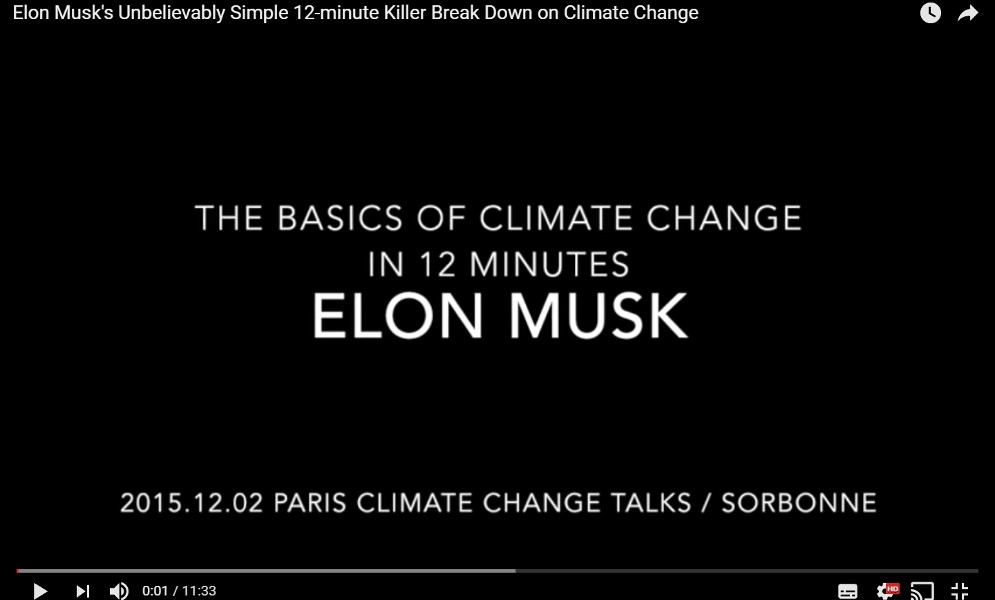 Elon Musk on Climate Change